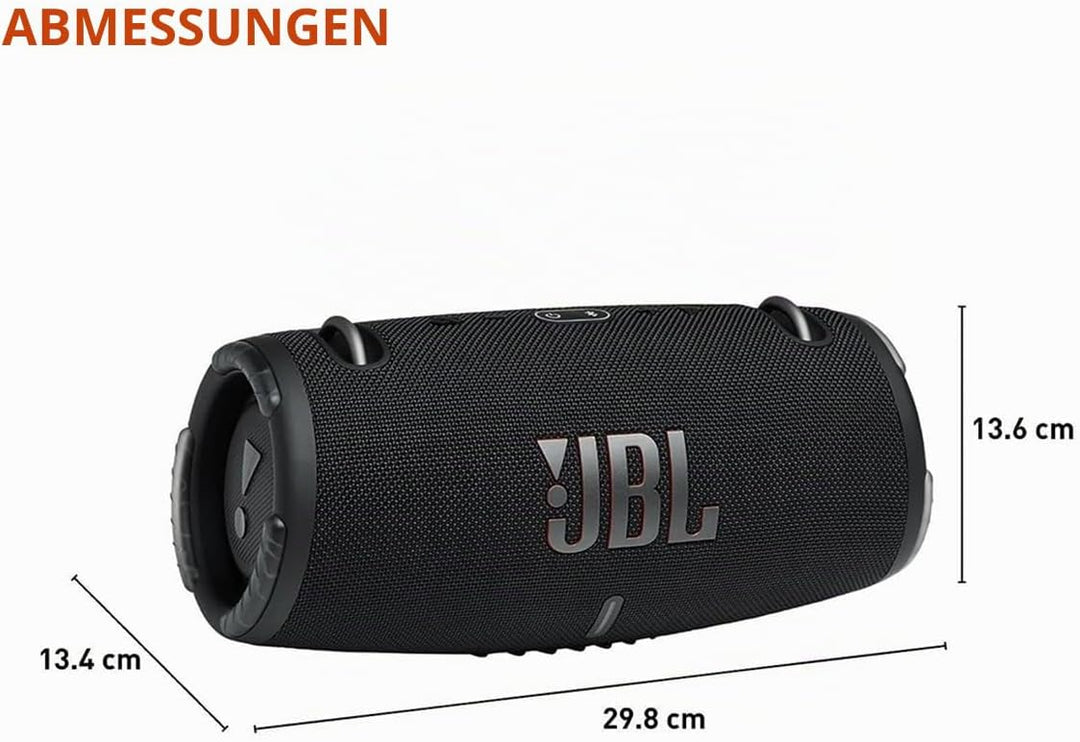 JBL Xtreme 3 - Tragbarer Bluetooth-Lautsprecher, kraftvoller Sound und tiefer Bass, IP67 wasserdicht