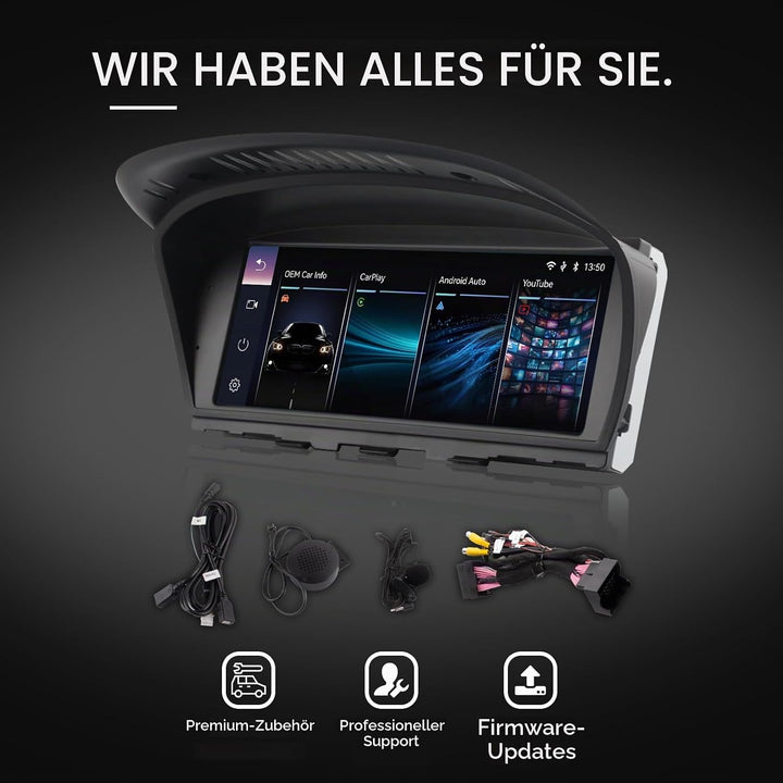 Car Stereo für BMW E60 E90 E92 – CarPlay &amp; Android Auto Touchscreen-Radio-Upgrade für E61/E63/E64/E9