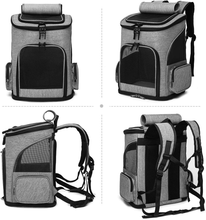 PETCUTE Hundetragetasche Katzenrucksack Haustier Rucksack Atmungsaktiv Wanderrucksack für Kleine Hun