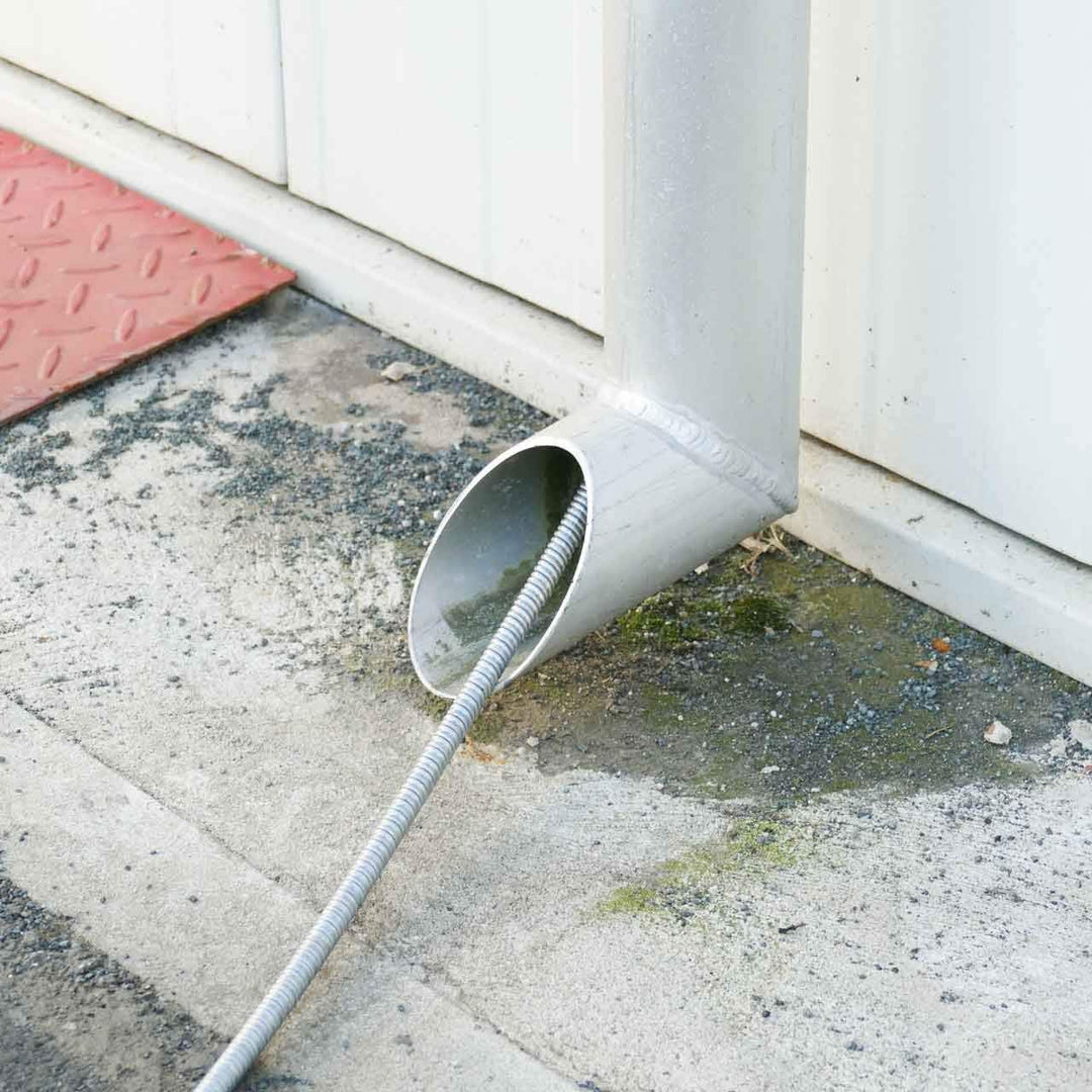 Rohrreinigungsspirale Ø 10mm x 10m, mit 30mm Trichterbohrer, ab 70mm Rohr, optionale Verlängerung Lä