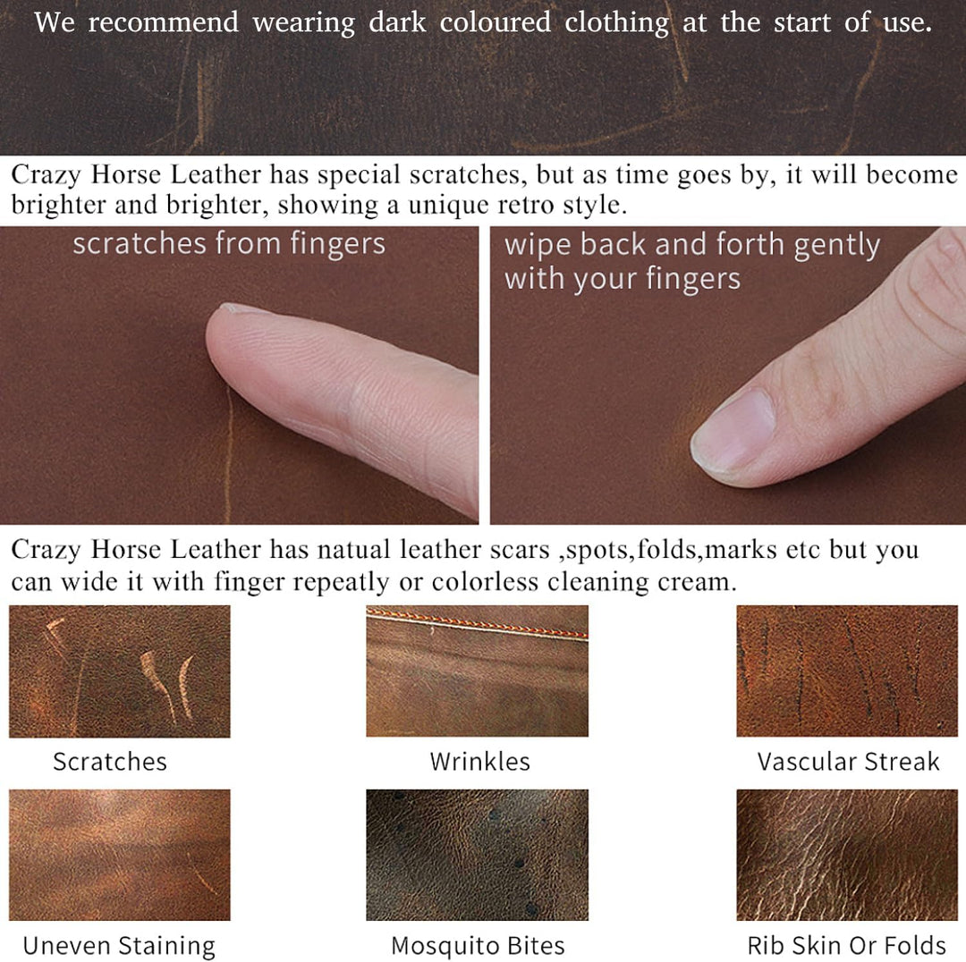 BAIGIO Umhängetasche Herren Leder Schultertasche Vintage Crossbody Bag Messenger Herrentasche zum Um