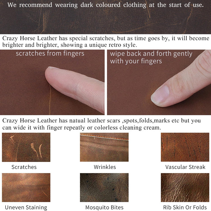 BAIGIO Umhängetasche Herren Leder Schultertasche Vintage Crossbody Bag Messenger Herrentasche zum Um