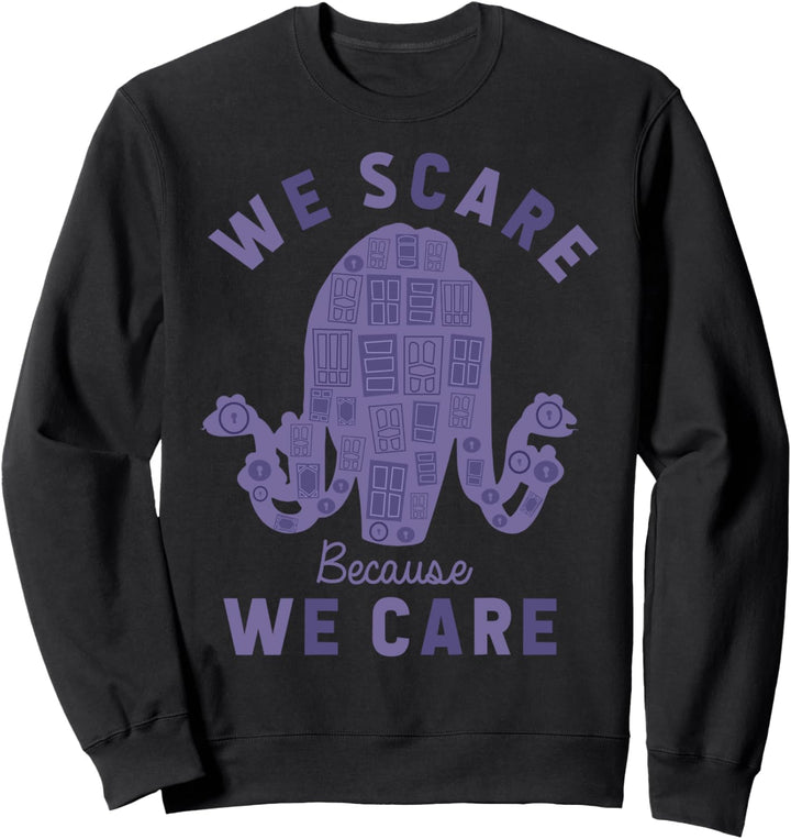 Disney Pixar Monsters Inc. Celia Because We Care Text Sweatshirt