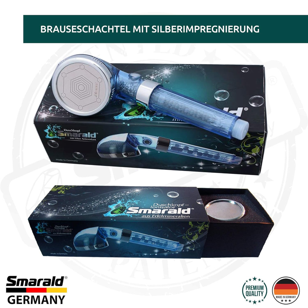 Wellnessbrause mit integrierten Anti-Aging - Duschfilter von Smarald® perfekt für Haar- und Hautpfle
