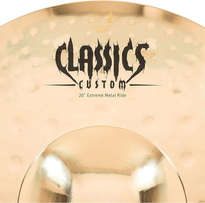 Meinl Cymbals Classics Custom Extreme Metal Ride 20 Zoll (Video) Schlagzeug Becken (50,80cm) B12 Bro