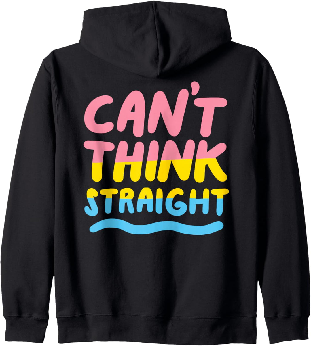 Can't Think Straight Pansexuelle LGBTQIA Pride Flagge Kapuzenjacke