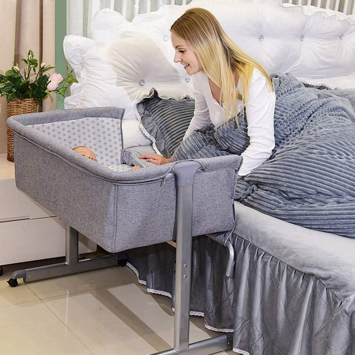 LANTUS Babywiege Stubenwagen Reisebett Kinderbett klappbar Babybett Beistellbett Schaukelwiege mit S
