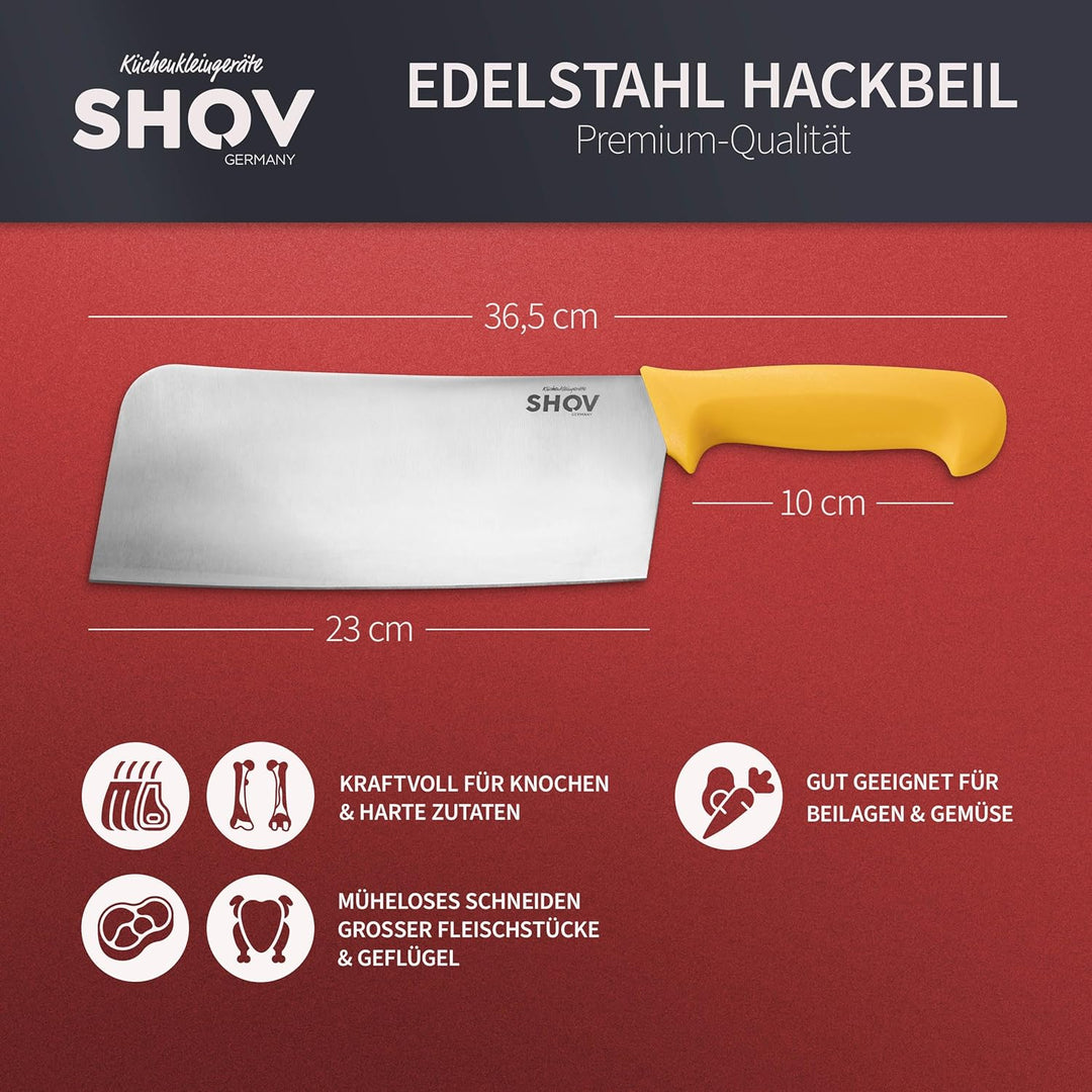 Shov Küchenmesser Set – Premiumqualität | Profi Küchenmesser | Kochmesser Set | Fleischmesser | Ausb