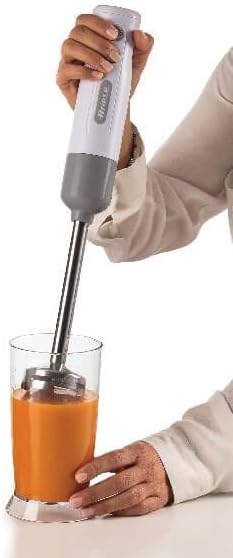 Ariete Breakfast 604 Stabmixer, Mini-Pürierstab mit 2 Geschwindigkeiten, Edelstahlklinge, Abnehmbare