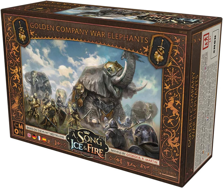 CMON | A Song of Ice &amp; Fire – Kriegselefanten der Goldenen Kompanie | Erweiterung | Tabletop | 2 Spi