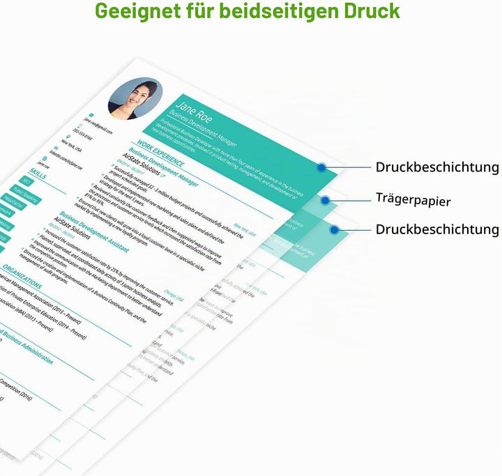 KOALA Fotopapier für Laserdrucker, Doppelseitig, Matt, A3, 250 g/m², 100 Blatt. Geeignet zum Drucken