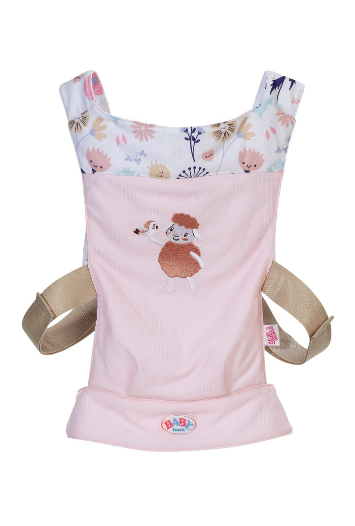 BABY born Babytrage - Puppentrage für Kinder mit 2 Blickrichtungen & verstellbarem Gurt - Rosa Trage