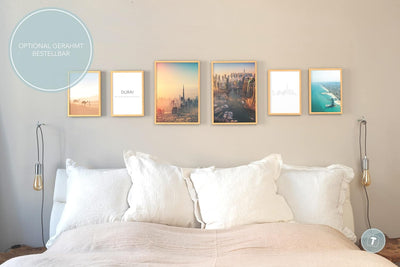 Papierschmiede® Mood Poster Set Dubai, Bilder Wohnzimmer Deko Schlafzimmer, 2x DIN A3 und 4x DIN A4,