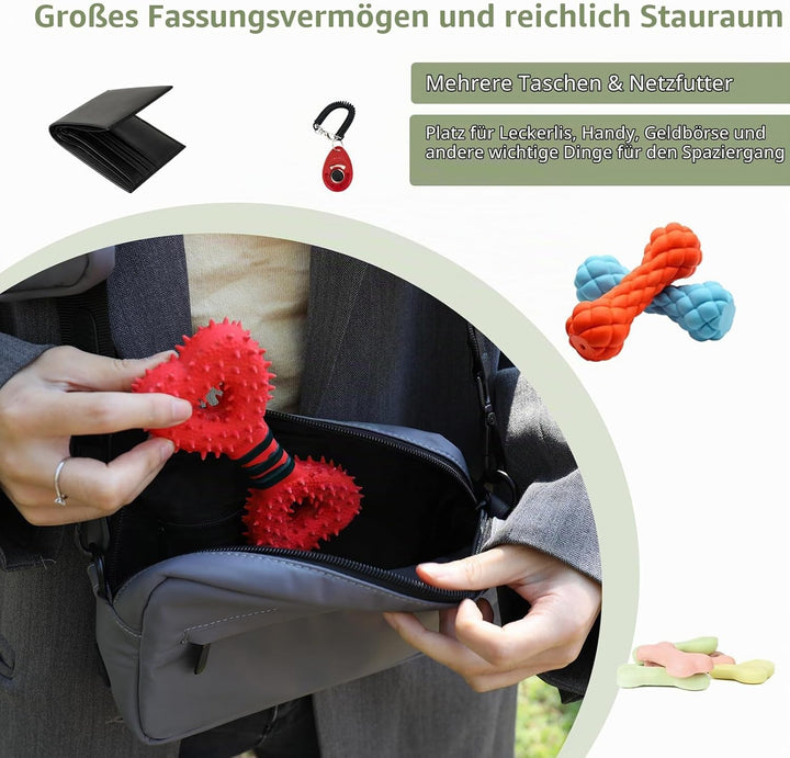 Leckerlitasche für Hunde Gassi Tasche Hund Hundeleckerli Tasche Wasserdichte Hundeleckerlitasche Umh