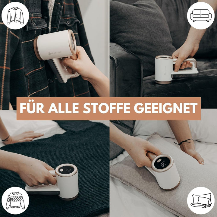 Fusselrasierer Elektrisch WiredLux - Wiederaufladbarer Fusselentferner für Kleidung &amp; Möbel - Einste