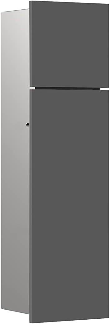 EMCO Asis Pure Unterputz-Schrankmodul, Badezimmerschrank als Toilettenpapierhalter & Klobürstenhalte