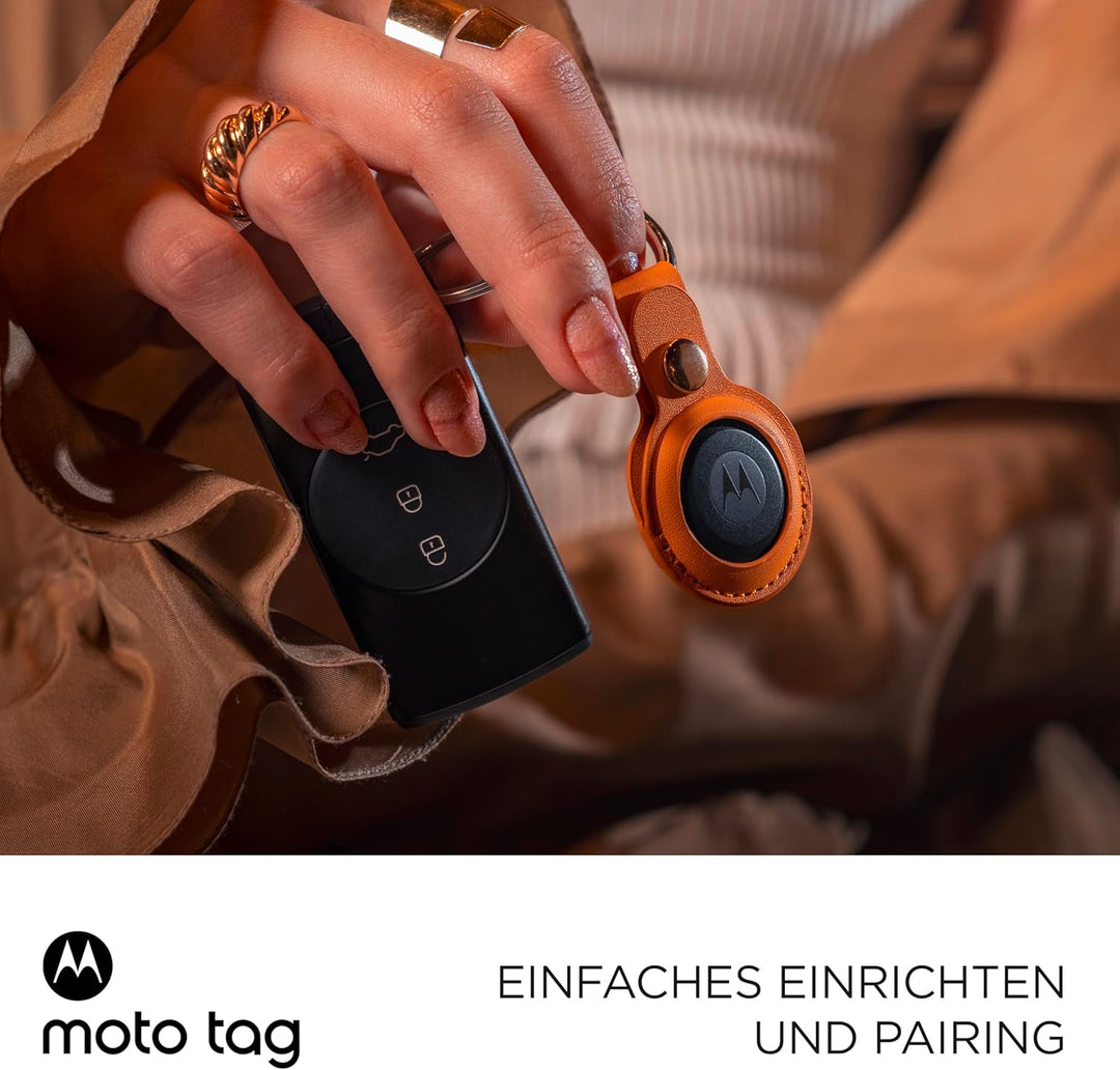 Motorola Moto Tag – Smart Tracker, 1er Pack (Android 9+ kompatibel, Bluetooth 5.4, IP67 Wasserschutz