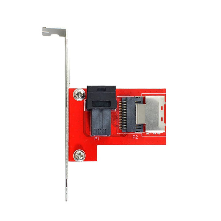xiwai PCI-Express 4.0 Mini SAS SFF-8087 auf SAS HD SFF-8643 PCBA-Buchsenadapter mit Halterung 8087-8