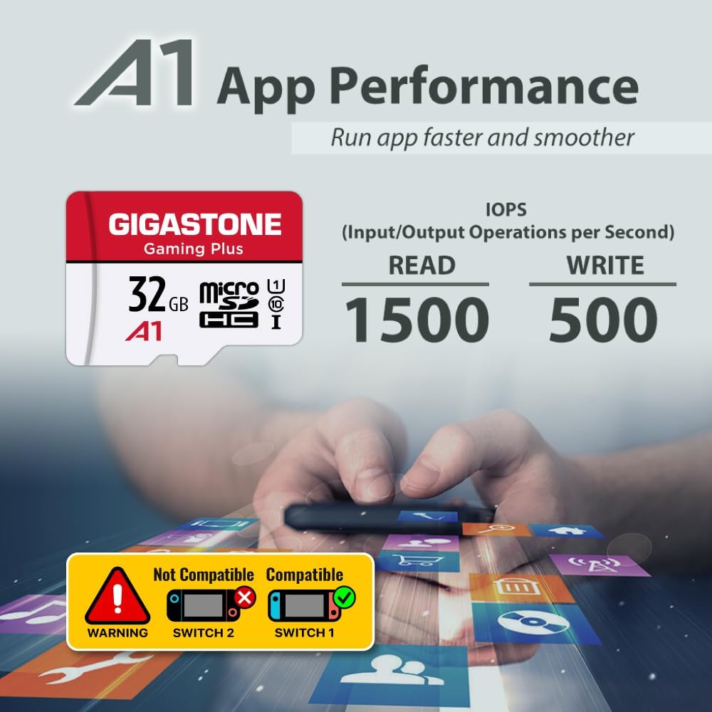 Gigastone Gaming Plus 32GB MicroSDHC Speicherkarte 5er-Pack und SD Adapter, Actionkameras und Drohne