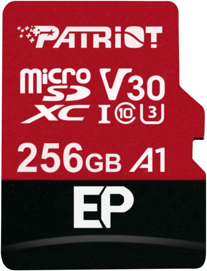 Patriot Memory PEF256GEP31MCX 256GB EP A1 V30 microSD Karte SDXC für Android Handys und Tablets / 4K