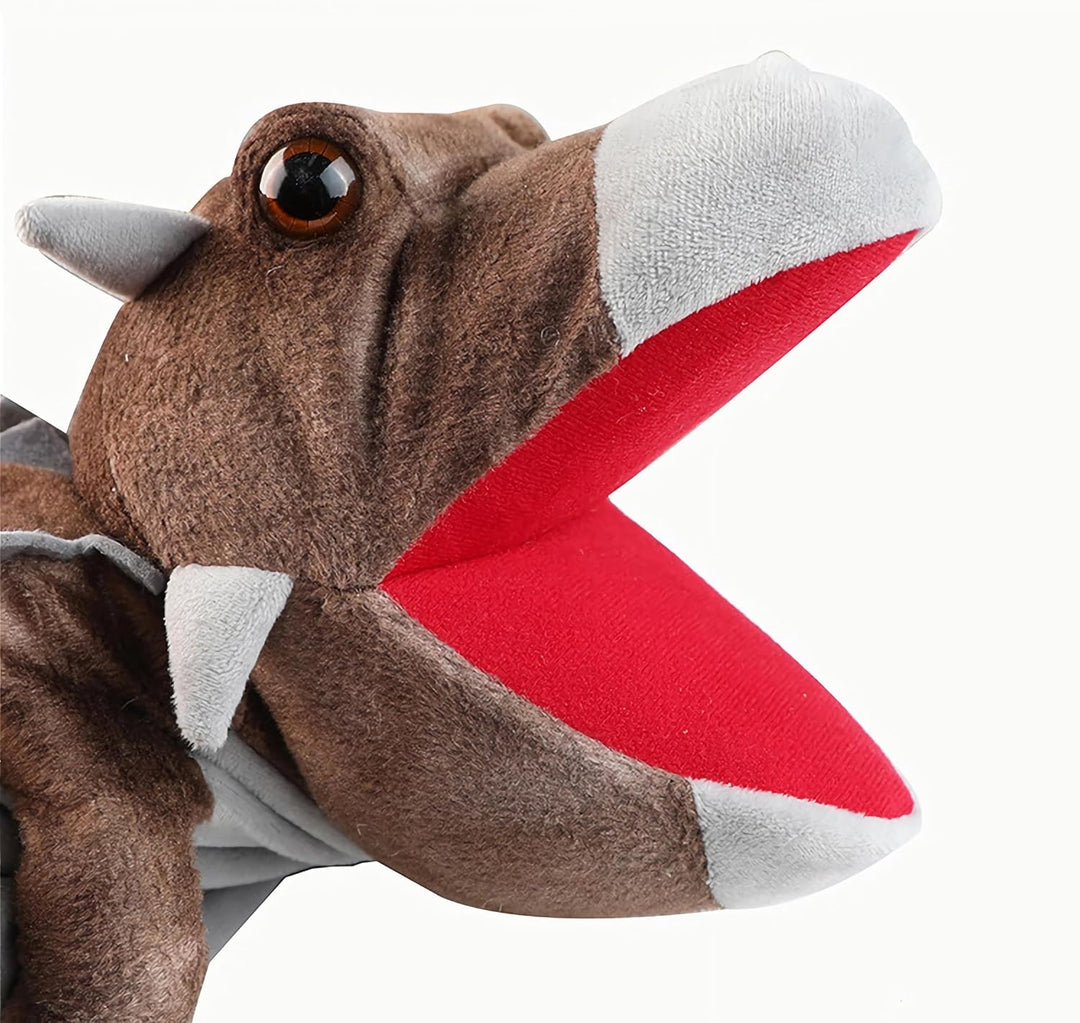 LOMTRATS Dinosaurier-Handpuppen für Kinder, Kleinkind enthält Triceratops und Tyrannosaurus Rex mit