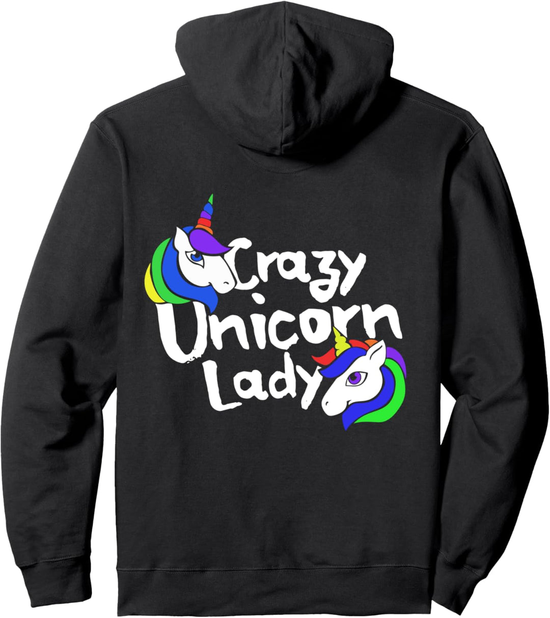 Crazy Unicorn Lady Pullover Hoodie