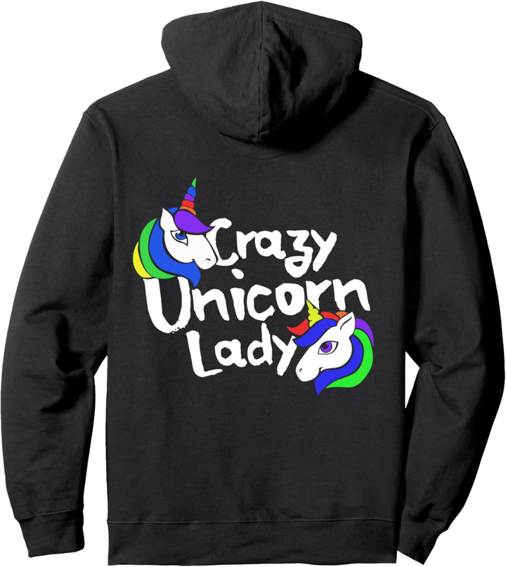Crazy Unicorn Lady Pullover Hoodie