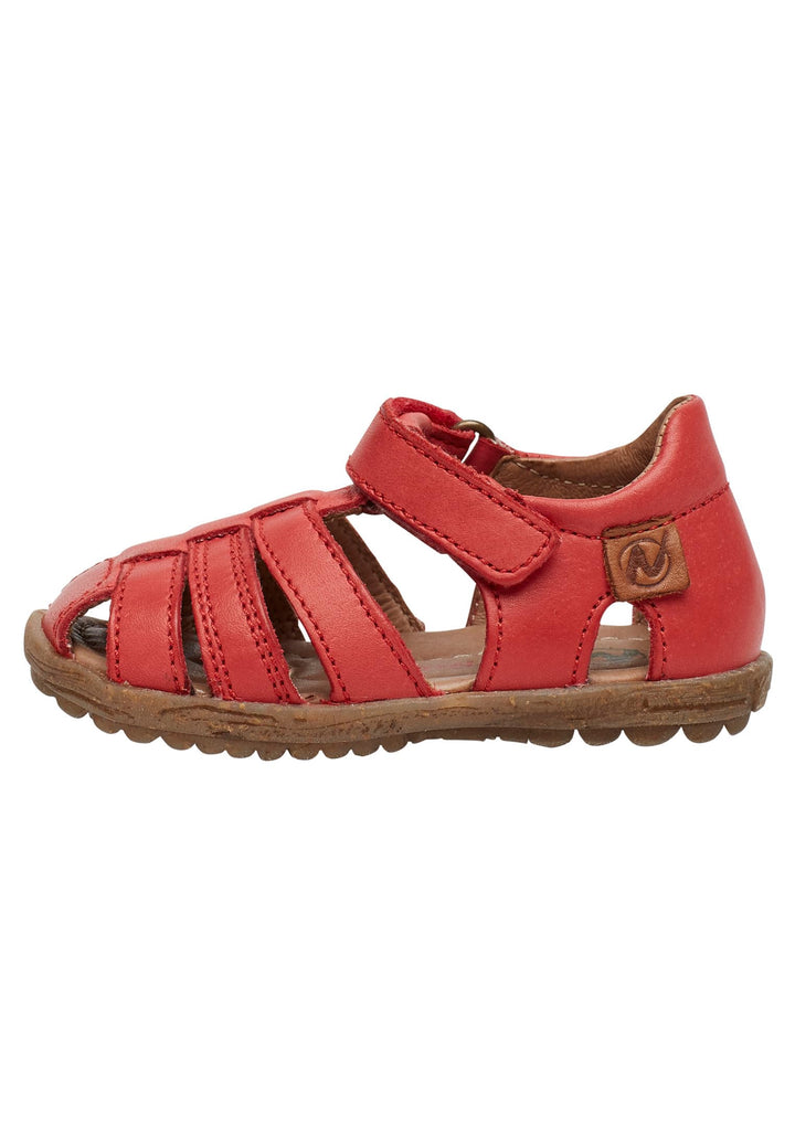 Naturino SEE-Halb geschlossene Sandalen aus laminiertem Leder-Rosa 20 EU Rot, 20 EU Rot