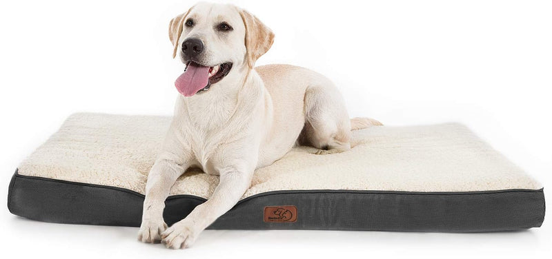 Bedsure orthopädisches Hundebett Grosse Hunde - 112x81x7.6cm Hundekissen flauschig Hundematte waschb
