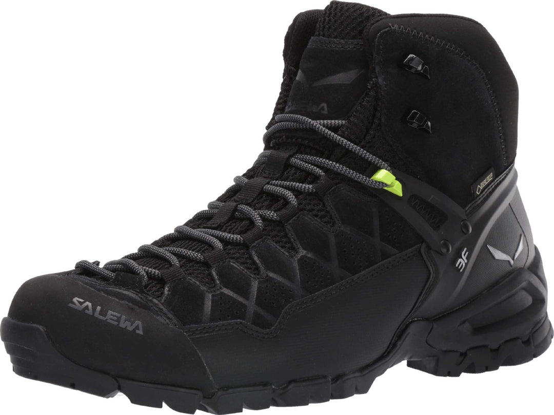 Salewa Herren Ms Alp Trainer Mid GTX Trekking-& Wanderstiefel 46.5 EU Schwarz, 46.5 EU Schwarz