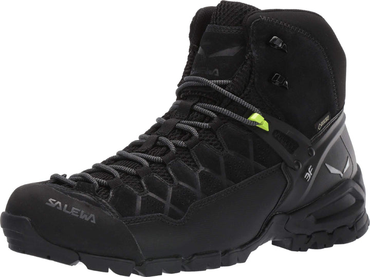 Salewa Herren Ms Alp Trainer Mid GTX Trekking-& Wanderstiefel 46.5 EU Schwarz, 46.5 EU Schwarz