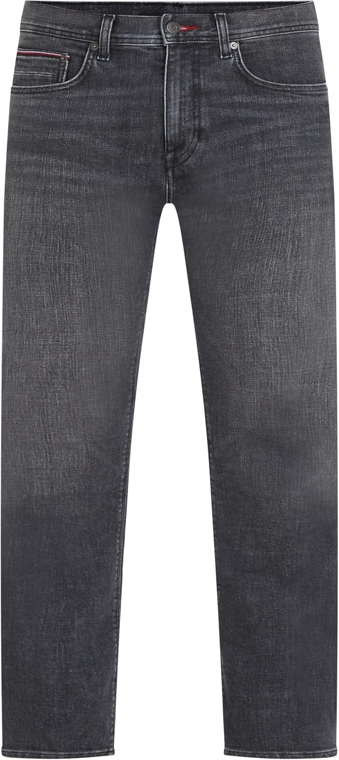 Tommy Hilfiger Herren Jeans Bleecker Slim Fit 29W / 32L Denim (Damon Black), 29W / 32L Denim (Damon