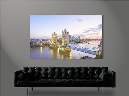 islandburner Bild Bilder auf Leinwand Tower Bridge London V3 1p XXL Poster Leinwandbild Wandbild Dek