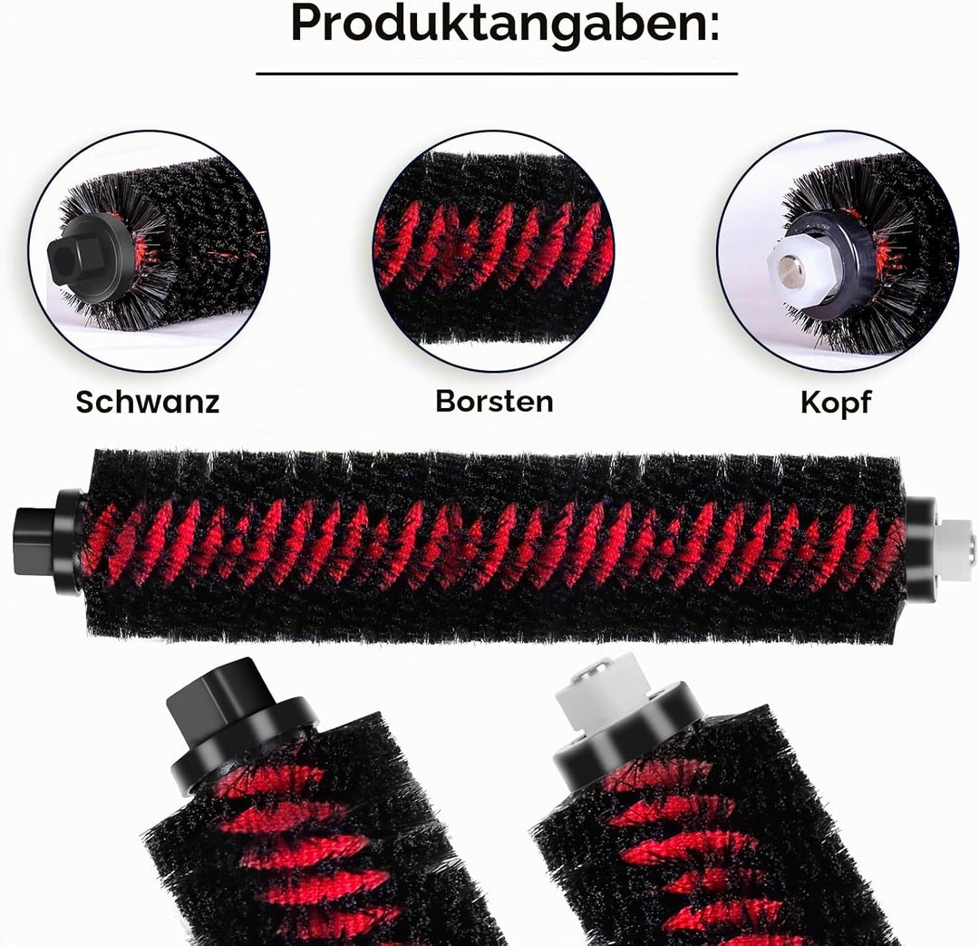 (3 Stück) Hochgeschwindigkeits-Reinigungsbürste, kompatibel mit Roborock S8 Pro Ultra, S7 Maxv Ultra