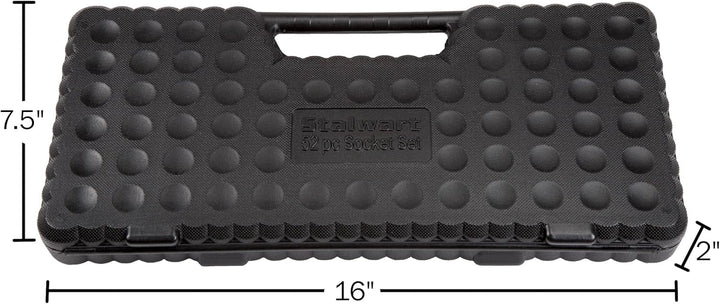 Stalwart 75-HT3014 SAE und metrisches Steckschlüssel-Set, 1/4, 3/8 und 1/2 Zoll, 52-teilig 52 Teile,