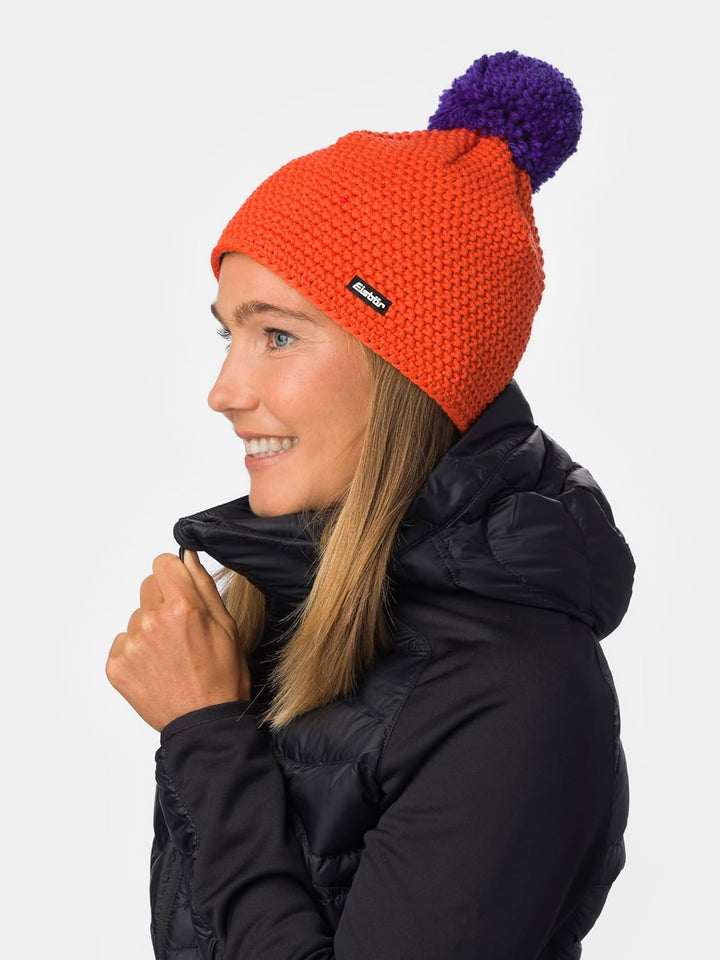 Eisbär Mütze Damen & Herren Jamie Pompon - Merino Unisex mit Fleece schützt vor Kälte und Wind - Kla