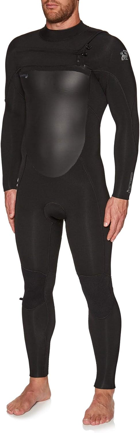 O';Neill Herren Epic 5 / 4mm Brust Zip Neoprenanzug Schwarz - Seamless Paddlezones. Fluidflex Firewa