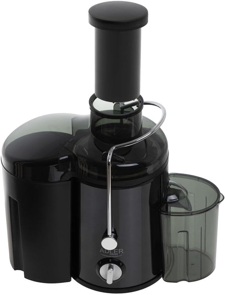 Adler AD 4132 Entsafter, 800 W, Titanklingen, Safttank 0,45L Fruchtfleischsammler 1,5L Anti Tropf Sy