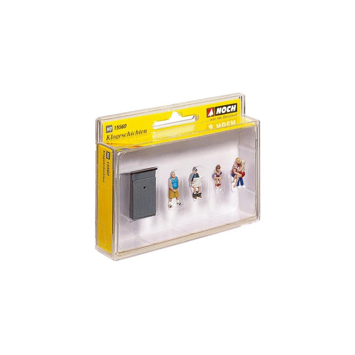 NOCH® Klogeschichten, handkolorierte Miniaturfiguren für Spur H0, Modellbau und Dioramen