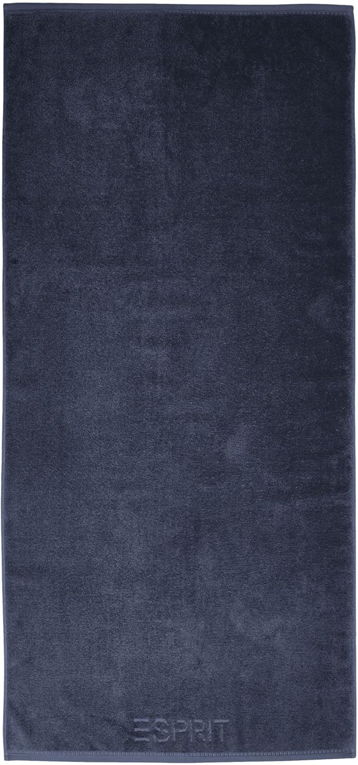 ESPRIT Handtücher Modern Solid Navy Blue - 488 Navy Blue - 488 Badetuch 100x150 cm, Navy Blue - 488