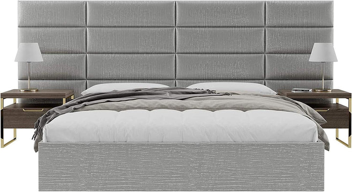 VANT Gepolsterte Kopfteile - Accent Wall Panels - Pack von 4 - Einfach Passen - König Zwilling Bett