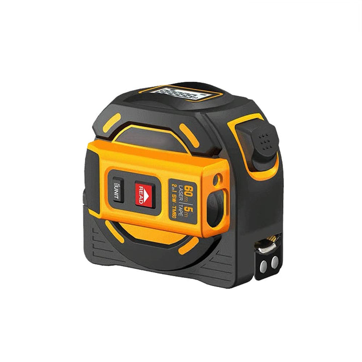 Laser Messgerät Massband, Digitales Laserdistanzmessgerät mit LCD -Display, Lasermessung 196 ft, Mas