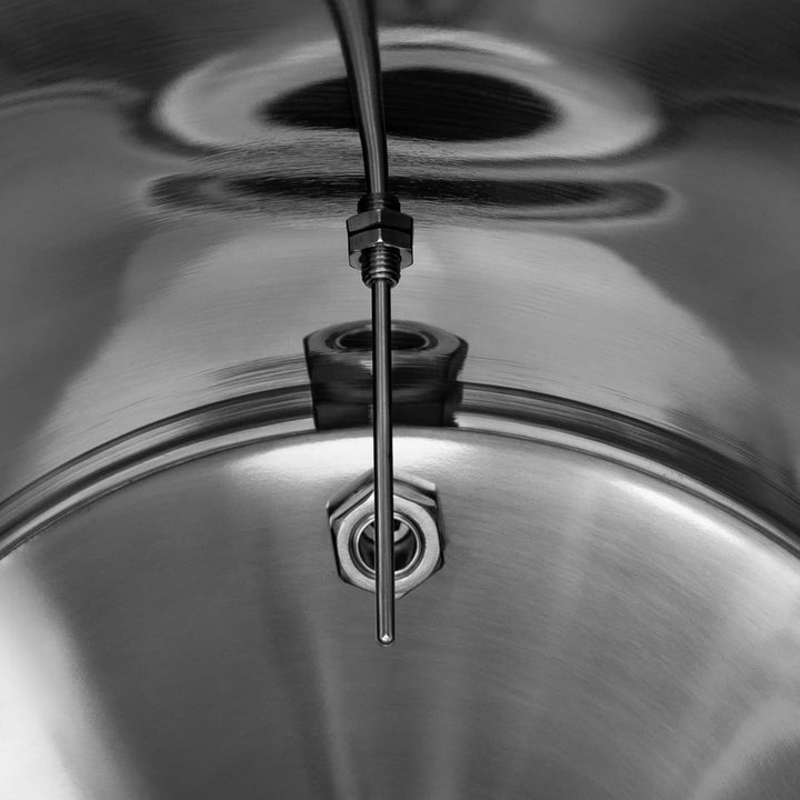 MccoMMon 32 l Gärbehälter, konischer Edelstahl-Gärbehälter, Gärtank mit Kühler, 59.7 * 33.3CM, für d