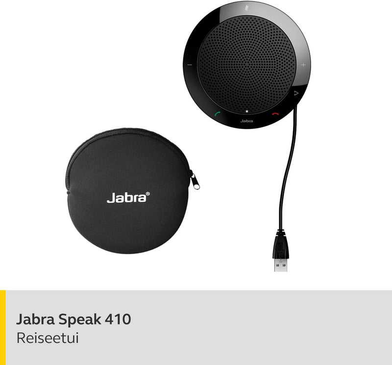 Jabra Speak 410 Speaker Phone - Unified Communications Optimised Portable Conference Speaker with US