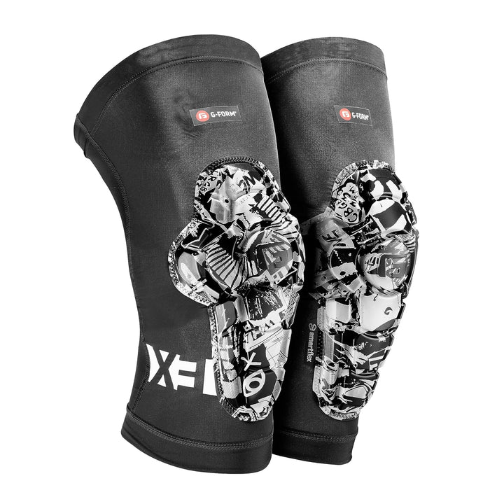 G-Form Pro-X3 Mountainbike Knieschützer - Knieschoner für Männer & Frauen - Street Art, Erwachsene X