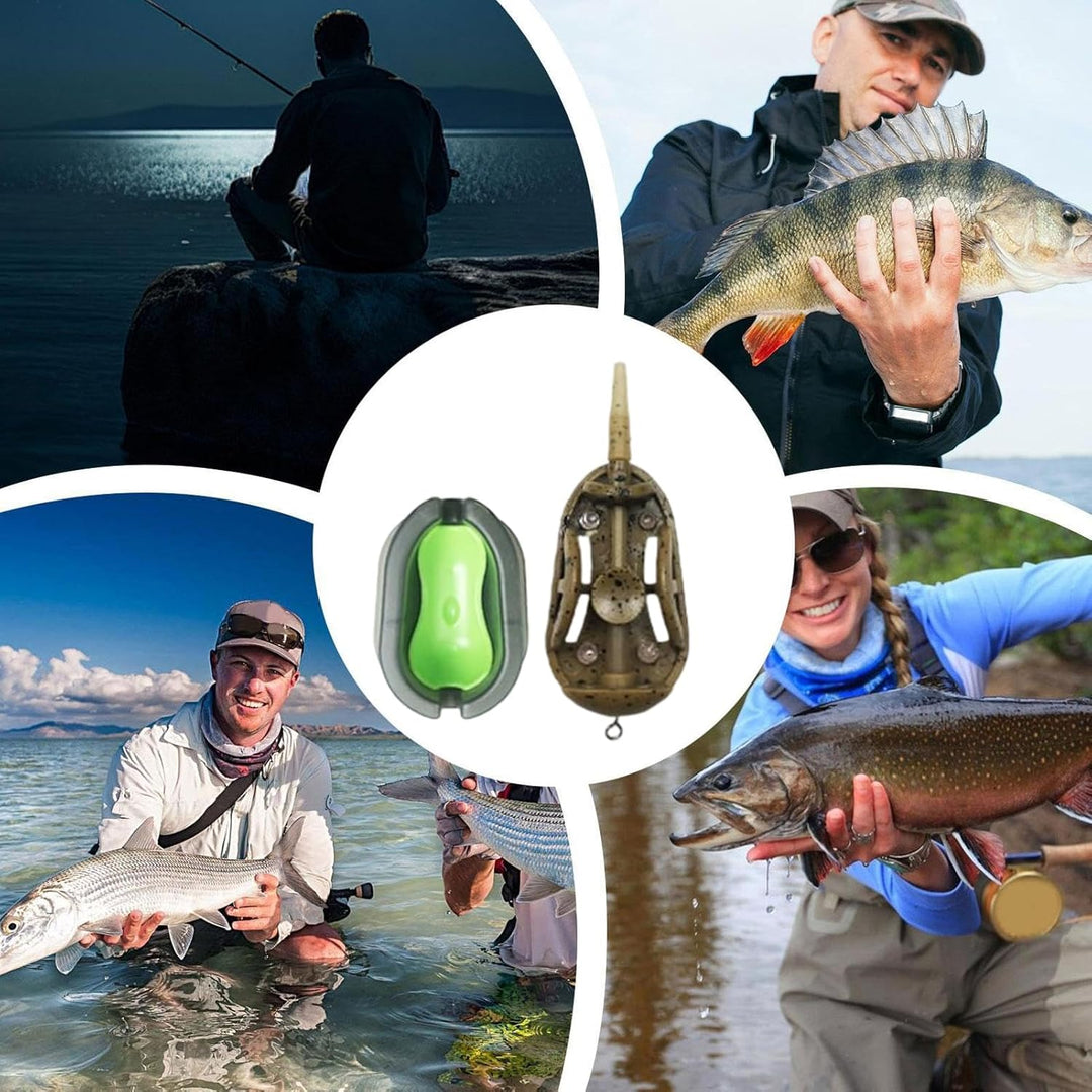 Method Feeders Für Karpfenangeln - Method Feeder Rig Set,Rostfreies Fischfangzubehör Set Für Teich F