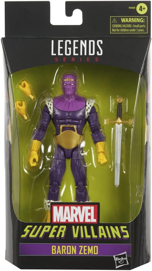 Marvel Legends Series, Baron Zemo Kollektion, 15 cm, inspiriert von klassischen Comics, mit 3 Zubehö