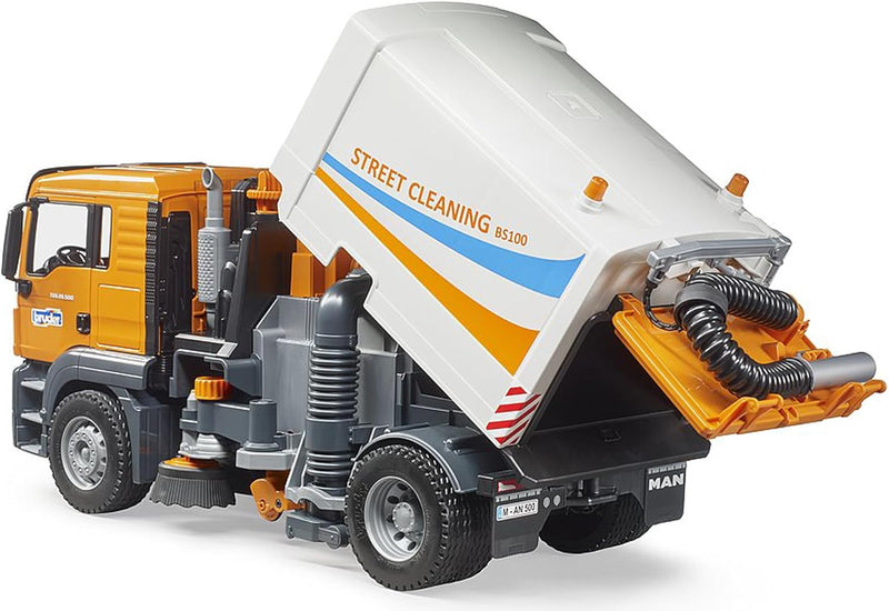 bruder 03780 - Man TGS LKW Strassenreinigung - 1:16 Kehrmaschine Reinigungs-Fahrzeug Kommunalarbeite