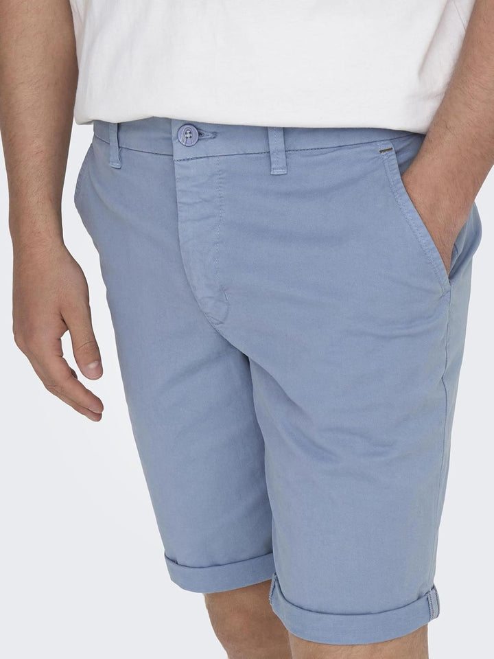 ONLY & SONS Male Chino Shorts ONSPETER Normal geschnitten Shorts S Mountain Spring, S Mountain Sprin