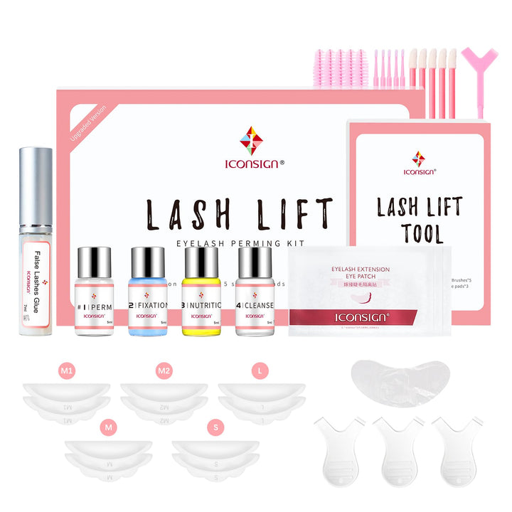 ICONSIGN Lash Lift Kit (2. Generation), Professionelles semipermanentes Wimpernverlängerungsset für
